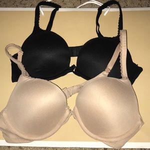 2 Victoria’s Secret, Body By Victoria Push-up bras